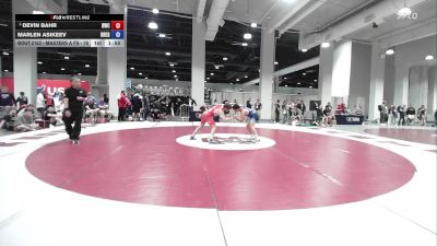 Masters A FS - 78 lbs Quarters - Devin Bahr, Dubuque Wrestling Club vs Marlen Asikeev, Oregon