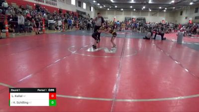 70 lbs Round 1 - Hadley Schilling, Northwestern Tigers vs Livie Kallal, New Prague