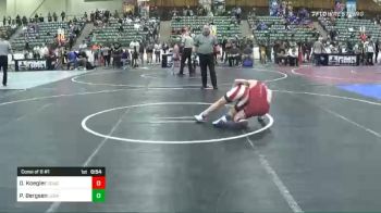 109 lbs Consi Of 8 #1 - Owen Koegler, Douglas Mat Club vs Payton Bergsen, Legacy Nevada