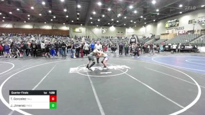 130 lbs Quarterfinal - Tony Gonzalez, Fall Guyz vs James Jimenez, Predators WC