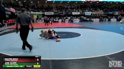 125 lbs Cons. Round 2 - Jake Olson, Colony High School vs Dalton Koch, Lathrop Wrestling