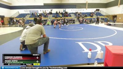 98 lbs Round 5 - Moses Hopoi, Mt Spokane Wrestling Club vs Connor Runnion, Moses Lake Wrestling Club