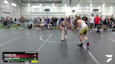 130 lbs Finals (2 Team) - Hunter Lawson, Ohio Gold vs Hayden Leet, Armory/Revolution