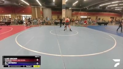 160 lbs Quarterfinal - Luke Brown, Southlake Carroll High School Wrestling vs Eli Sembera, Texas