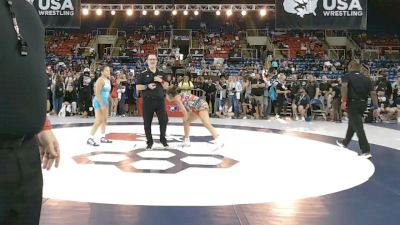 120 lbs 7th Place Match - Angelina Gochis, Illinois vs Violet Diaz, Iowa