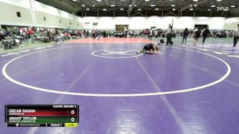 106 lbs Champ. Round 2 - Oscar Gauna, Goddard HS vs Grant Taylor, Basehor-Linwood HS