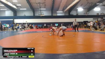 197 lbs Champ. Round 2 - Jason Chiodi Jr, Alvernia vs Noah Schlofer, Muhlenberg College