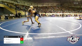 155 lbs Round Of 32 - Aiden Young, Blanchard High School vs Thomas Leonard, ReZults Wrestling