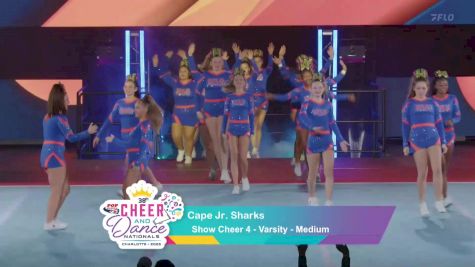 Cape Jr. Sharks [2025 Show Cheer 4 - Varsity - Medium] 2025 Pop Warner National Cheer & Dance Championship