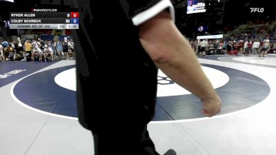 120 lbs Champ. Rd Of 128 - Ryker Allen, ID vs Colby Schreck, MO
