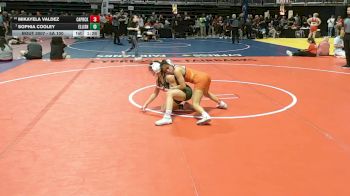 5A 100 lbs Champ. Round 1 - Sophia Cooley, Killeen Ellison vs Mikayela Valdez, Amarillo Caprock