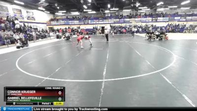 141 lbs Cons. Round 4 - Connor Krueger, St. Johns (MN) vs Gabriel Bellefeuille, Concordia-Moorhead