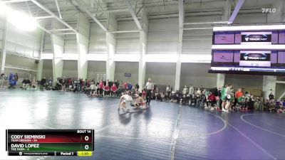 106 lbs Quarters & Wb (16 Team) - David Lopez, The Farm vs Cody Sieminski, Team Oregon