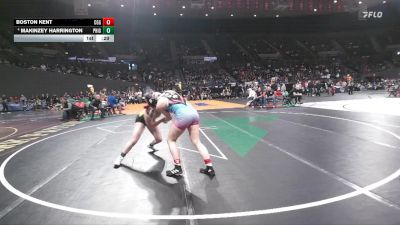 4A/3A/2A/1A Girls 135 Cons. Semi - Boston Kent, Cottage Grove Girls vs Makinzey Harrington, Philomath Girls