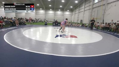130 lbs Kassie Sapp, Michigan Blue vs Anna Bowles, Missouri Blue