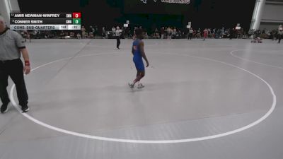 106 lbs Cons. Sub-quarters - Conner Smith, Glory Wrestling Academy vs Amir Newman-Winfrey, Sebolt Wrestling Academy