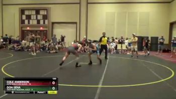130 lbs Quarterfinals (8 Team) - Cole Anderson, Elite Wrestling Black vs Don Sena, Southern Regional Gold