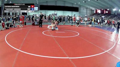190 lbs Champ. Round 1 - Caysen Martinek, Weigh In Club vs Zachary Kreider, MVKWA Lima Shawnee Youth Wrestling