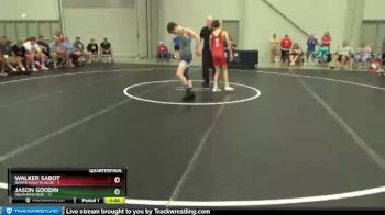 106 lbs Quarters & 1st Wb (16 Team) - Walker Sabot, North Dakota Blue vs Jason Goodin, Oklahoma Red