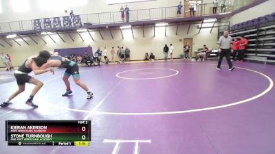 132 lbs Cons. Round 3 - Kieran Akerson, MWC Wrestling Academy vs Stone Turnbough, One Unit Wrestling Academy