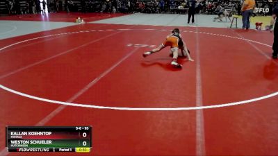 93 lbs Cons. Round 3 - Kallan Koehntop, MAHACA vs Weston Schueler, Hutchinson