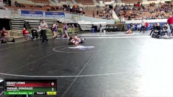 D1-175 lbs Cons. Round 2 - Yassael Gonzalez, Sunnyside H.S. vs Grady Lyons, Pinnacle