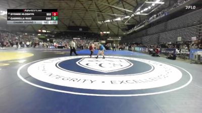 Girls 3A 235 lbs Champ. Round 1 - Sydnee Hloshyk, White River (Girls) vs Gabriella Ruiz, Auburn Mountainview (Girls)