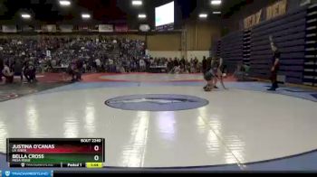 118 lbs Quarterfinal - Bella Cross, Mesa Ridge vs Justina O`Canas, La Junta