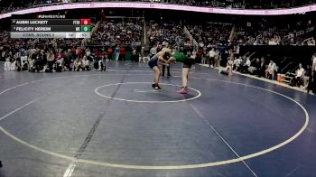 165 lbs Cons. Round 2 - Felicity Hereim, West Stanly vs Aubri Luckett, Fred T. Foard High School