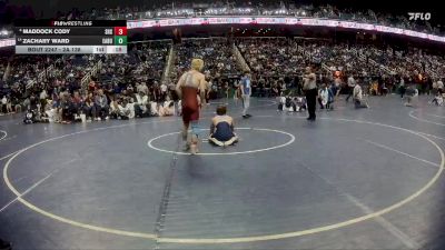 2A 138 lbs Cons. Round 2 - Zachary Ward, East Burke vs Maddock Cody, Seaforth High School