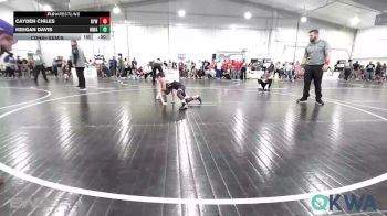 67 lbs Consolation - Cayden Chiles, Bristow Elementary Wrestling Club vs Keegan Davis, Morris Wrestling Association