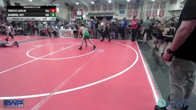 52-57 lbs Quarterfinal - Michele Thompson, Wyandotte Youth Wrestling vs Delaney Pritchard, Bristow Wrestling