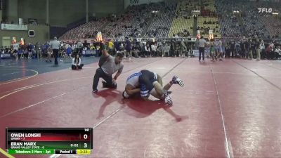 141 lbs Semis & 3rd Wb (16 Team) - Eran Marx, Grand Valley State vs Owen Lonski, UMary