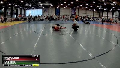 96 lbs Rd# 6- 9:00am Saturday Final Pool - Wyatt Carnite, Cali Red vs Lane Gowl, Untouchables