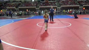 66 lbs Cons. Round 2 - Kaleigha Weinberger, Poplar Wrestling Club vs Bristol Pettet, Powell Wrestling Club