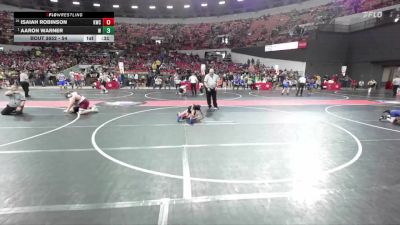 54 lbs Semifinal - Aaron Warner, Amery Warriors vs Isaiah Robinson, Kimberly Wrestling Club