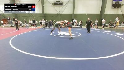 Junior FS - 190 lbs 1st Place Match - Ethan Harvey, Big Cat Wrestling Club vs Adriano Perez, Takedown Express Wrestling Club