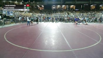 120 2A 7th Place Match - Juan Torres, Lincoln vs Jacob Rhodes, Archbishop Mccarthy Hs