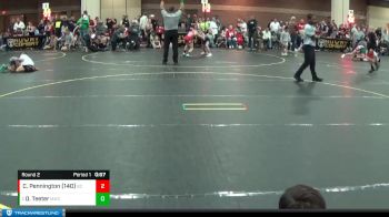 130/140 Round 2 - Drew Teeter, Mooresville Wrestling Club vs Carson Pennington (140), Arlington Wrestling Club