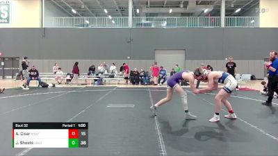 120 lbs Round 7 (10 Team) - Josh Sheets, Team Shutt vs Asher Cisar, Wolfpack WC