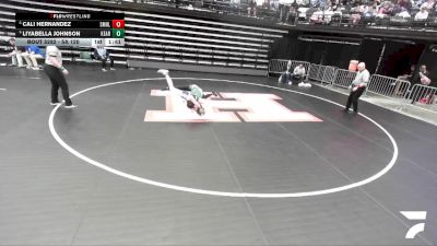 5A 120 lbs Cons. Round 3 - Cali Hernandez, Salem Hills vs LiyaBella Johnson, Kearns