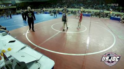 73 lbs Round Of 16 - Blakelee Smith, Hinton Takedown Club vs Gracelyn Lickliter, Perry Wrestling Academy