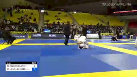 NATHANIEL RICHARD LANE vs MICHAEL JOHN JOHNSTONE 2022 Master IBJJF Jiu-Jitsu Championship