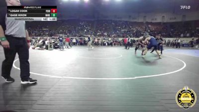 B3A-215 lbs Quarterfinal - Gage Hixon, Marlow vs Logan Cook, Perry