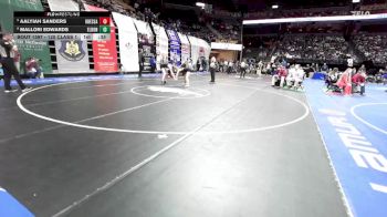120 Class 1 lbs 5th Place Match - Aalyiah Sanders, Odessa vs Mallori Edwards, Eldon