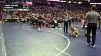 2A-113 lbs Cons. Round 2 - Carver Butikofer, Crestwood, Cresco vs Roman Kile, Saydel