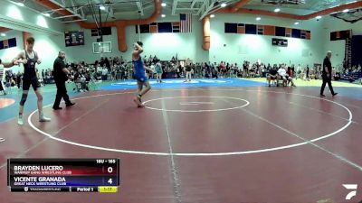 165 lbs Cons. Round 2 - Vicente Granada, Great Neck Wrestling Club vs Brayden Lucero, Warmup Gang Wrestling Club