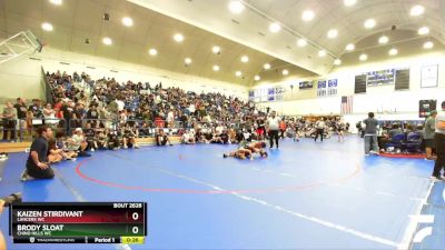 138 lbs Cons. Round 2 - Kaizen Stirdivant, Lancers WC vs Brody Sloat, Chino Hills WC