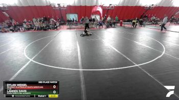 132 lbs 3rd Place Match - Landen Davis, Moen Wrestling Academy vs Dylan Weigel, Belmont-Platteville Youth Wrestling Club