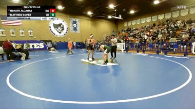 144 lbs Semifinal - Matthew Lopez, Garces Memorial vs Renato Alcaraz, McLane